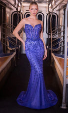 Ladivine CC8262 - Embellished Strapless Sweetheart Gown