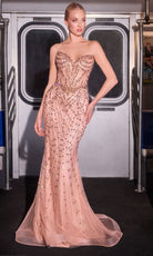 Ladivine CC8262 - Embellished Strapless Sweetheart Gown
