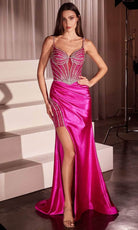 Ladivine CC8868 - Beaded Satin Gown