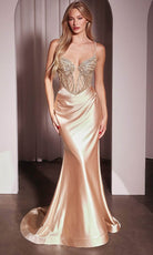 Ladivine CC8879 - Fitted Embellished Evening Dress