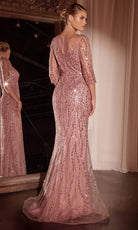 Ladivine CD0105 - Sequined Mermaid Evening Gown