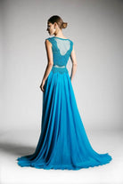 Ladivine CD0113 - Adorned Illusion Bateau A-line Dress