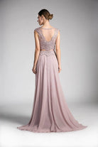 Ladivine CD0113 - Adorned Illusion Bateau A-line Dress