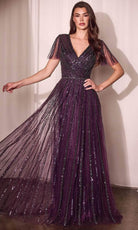 Ladivine CD0241 Surplice V-Neck Dress