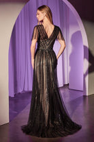 Ladivine CD0241 Surplice V-Neck Dress