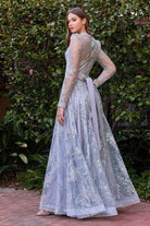 Ladivine CD233C - Long sleeve A-Line Gown