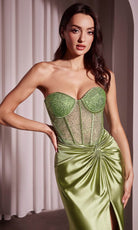 Ladivine CD2408 - Sweetheart Sheath Evening Dress