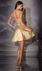 Ladivine CD2422 - A-Line Crystal Embellished Cocktail Dress