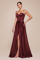 Ladivine CD337 - Sweetheart Corset Bustier Prom Gown