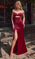 Ladivine CD381 - Corset Keyhole Evening Dress