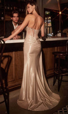 Ladivine CD382 - Sweetheart High Slit Evening Dress