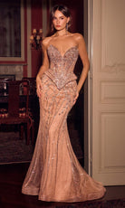 Ladivine CD639 Intricate Crystal Mermaid Dress