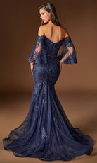 Ladivine CD659 - Bell Sleeve Embroidered Lace Prom Gown