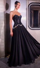 Ladivine CD668 - Strapless Corset Gown with Beaded Accent