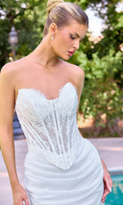 Ladivine CD683W - Lace Corset Sweetheart Bridal Gown