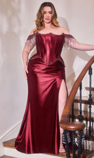 Ladivine CD688 Fringe Detail Corset Dress