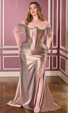 Ladivine CD688 Fringe Detail Corset Dress