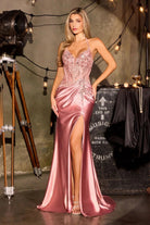 Ladivine CD690 - Asymmetric Satin Prom Dress