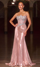 Ladivine CD692 - Modified Scoop Beaded Corset Prom Gown