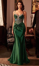 Ladivine CD752 - Embellished V-Neck Prom Gown