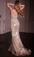 Ladivine CD763 - V-Neck Mermaid Prom Gown
