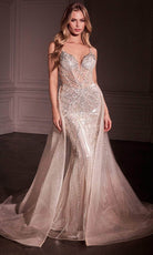 Ladivine CD763 - V-Neck Mermaid Prom Gown