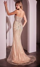 Ladivine CD766 - Rhinestone Sweetheart Neckline Prom Gown