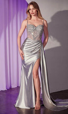Ladivine CD774 - Bead Embellished Sleeveless Prom Gown