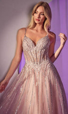 Ladivine CD786 - Crystalline Bodice Long Gown