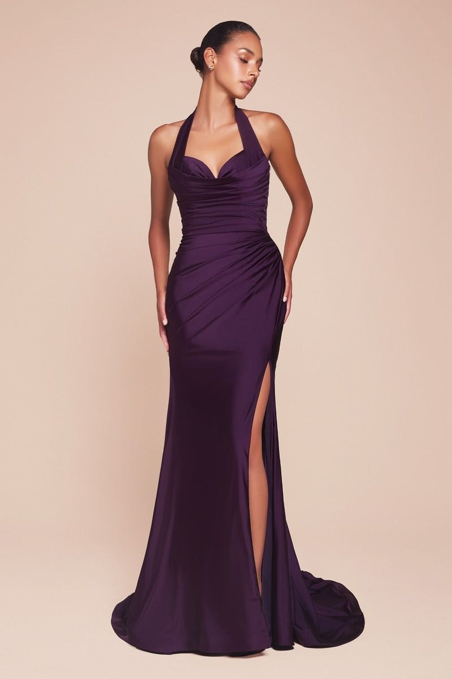 Ladivine CD796 Halter Sweetheart Dress