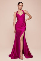 Ladivine CD796 Halter Sweetheart Dress