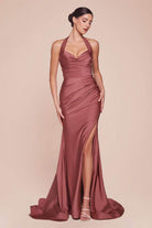 Ladivine CD796 Halter Sweetheart Dress