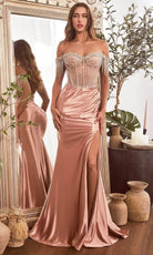 Ladivine CD821 Fringe Sleeve Sheath Dress