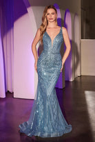 Ladivine CD935 - Art Deco Beaded Junior Prom Gown