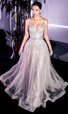 Ladivine CD940 - Embellished A-Line Junior Prom Long Gown