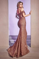 Ladivine CD975 - Sweetheart Sequin Long Gown