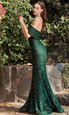 Ladivine CD980 - One Shoulder Sequin Evening Gown