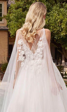 Ladivine CDS437W - Sleeveless Layered Tulle Bridal Gown