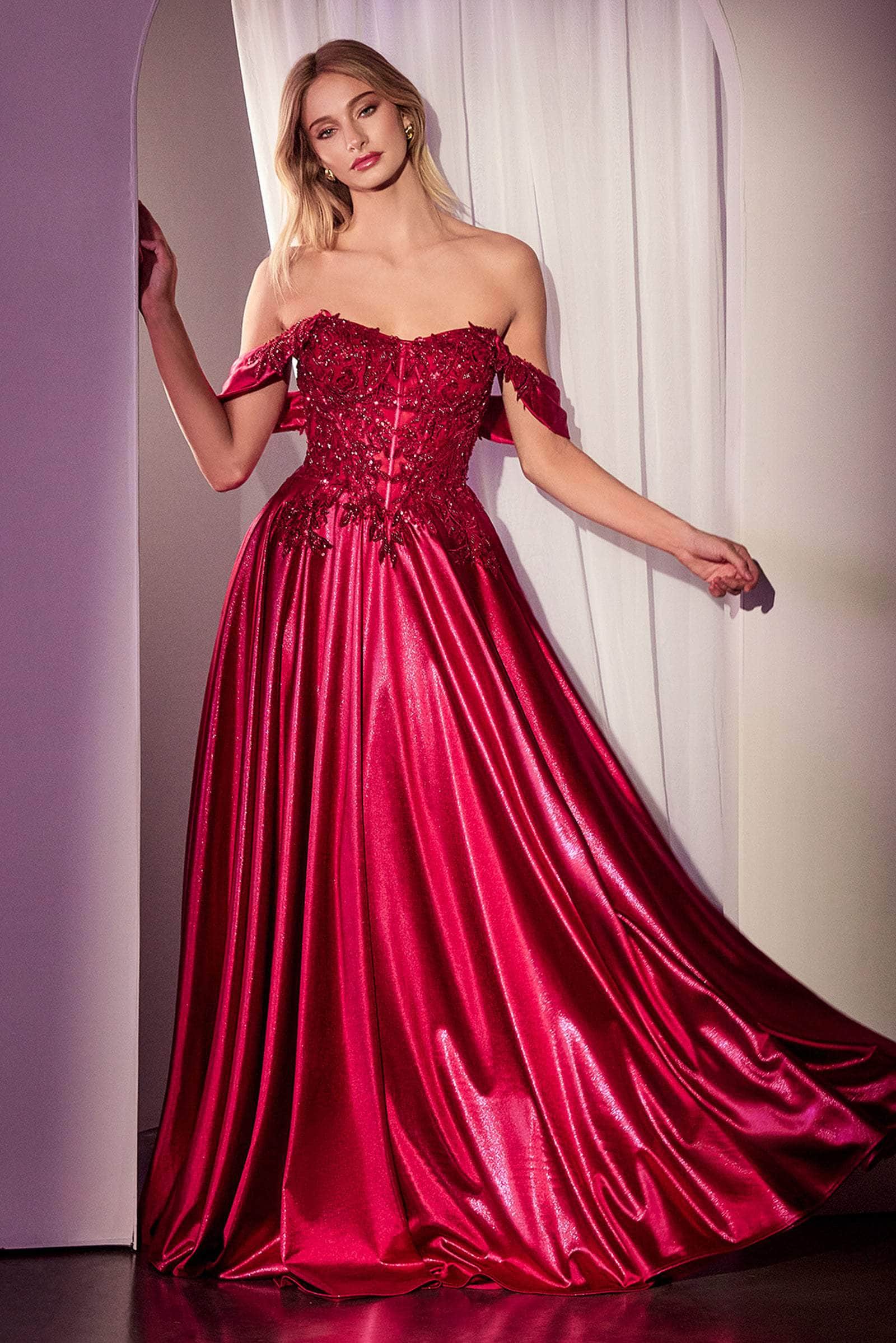 Ladivine CDS525 - Sweetheart Embellished Evening Dress