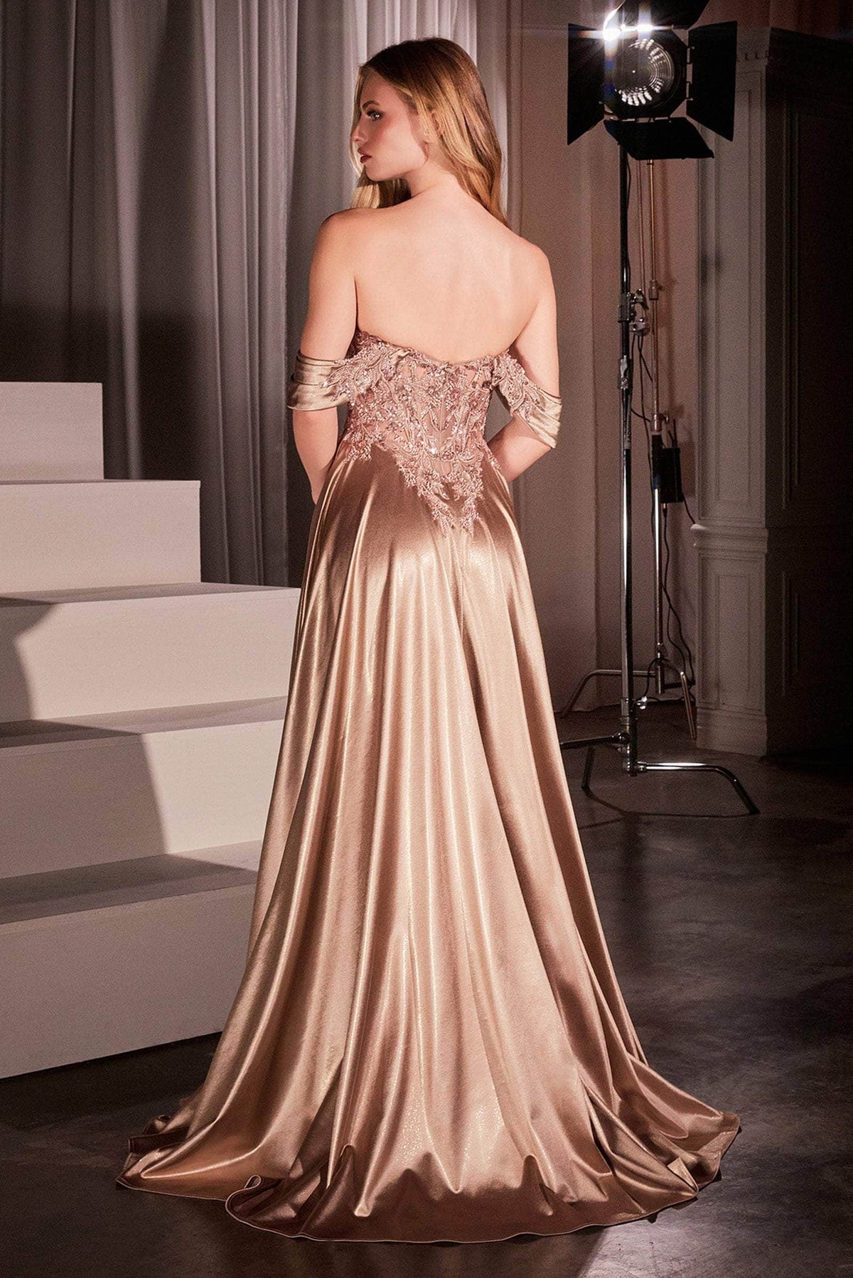 Ladivine CDS525 - Sweetheart Embellished Evening Dress