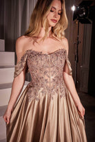 Ladivine CDS525 - Sweetheart Embellished Evening Dress