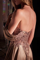 Ladivine CDS525 - Sweetheart Embellished Evening Dress