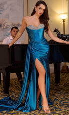 Ladivine CDS526 - Bejeweled Peekaboo Long Gown