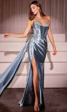 Ladivine CDS526 - Bejeweled Peekaboo Long Gown