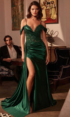 Ladivine CDS532 - Cold Shoulders Sheath Evening Dress