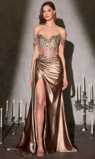 Ladivine CDS554 Illusion Corset Sheath Dress