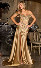 Ladivine CDS554 Illusion Corset Sheath Dress