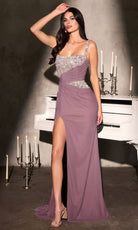 Ladivine CDS562 - Embellished Square Neckline Prom Gown