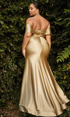 Ladivine CH163C - Metallic Satin Prom Dress
