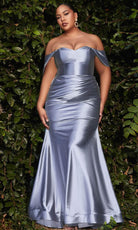 Ladivine CH163C - Metallic Satin Prom Dress